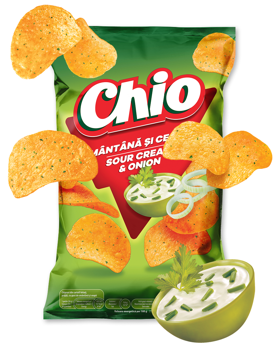 CHIPSURI CLASICE CU SMÂNTÂNĂ ȘI CEAPĂ