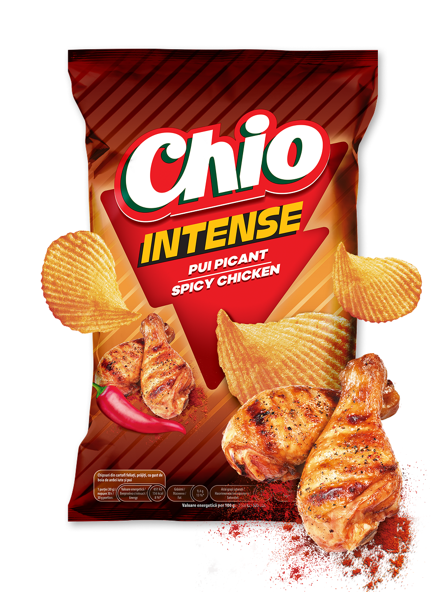 CHIPSURI INTENSE CU ARDEI CAYENNE ȘI PUI