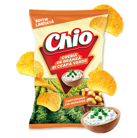 CHIPSURI CU CREMĂ DE BRÂNZĂ ȘI CEAPĂ